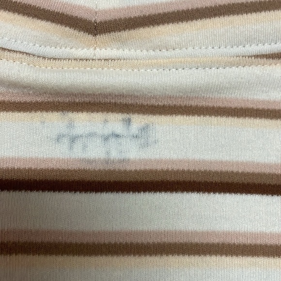 2/$30 Lands' End striped mock neck long sleeve top - Picture 9 of 10